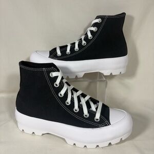 Converse Black and White High-Top Sneakers.  Brand New